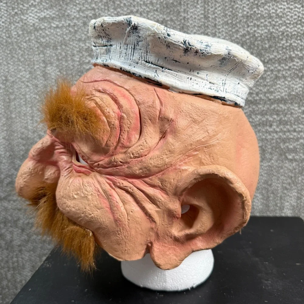 Paper Magic Group Old Sailor Sea Captain Mask Vintage Halloween Costume Creepy